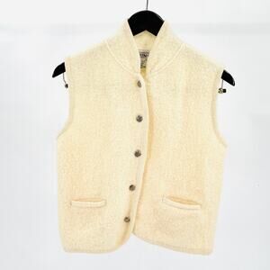 Women's Cream Sleeveless Jacket